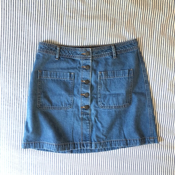 Old Navy Button-down Denim Skirt - Picture 1 of 4